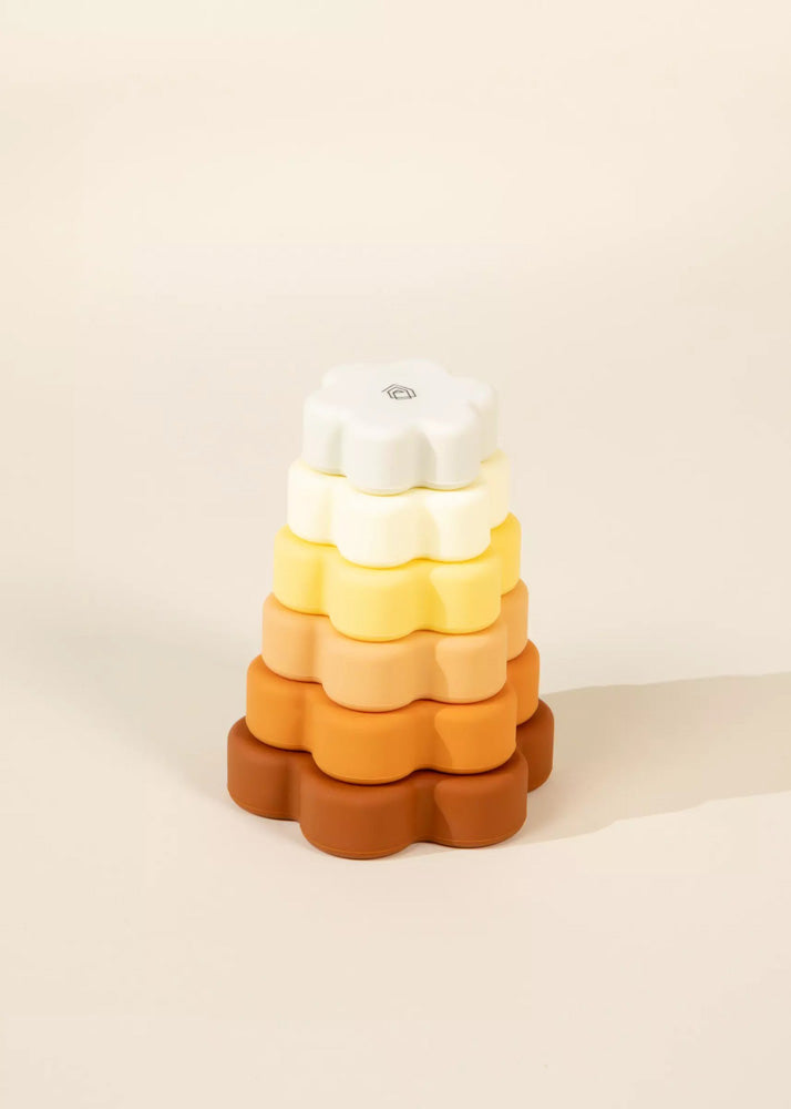 Set of 6 Silicone Stackable Flowers