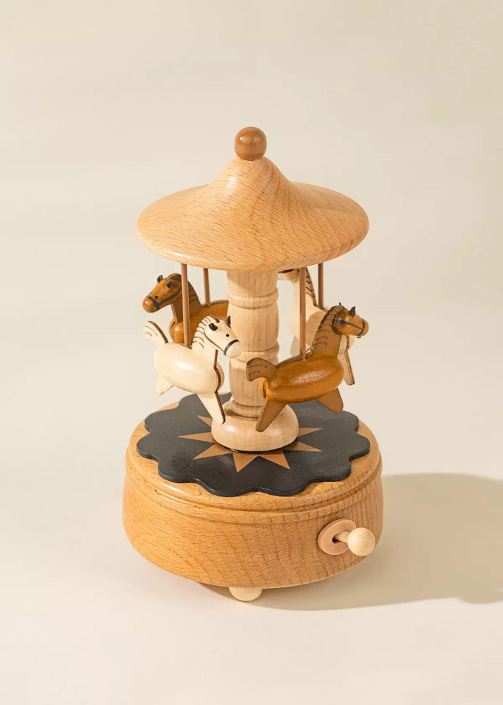 Coco Village  Wooden Music Box - The Carousel