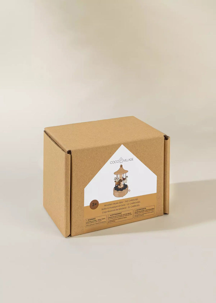 Coco Village  Wooden Music Box - The Carousel