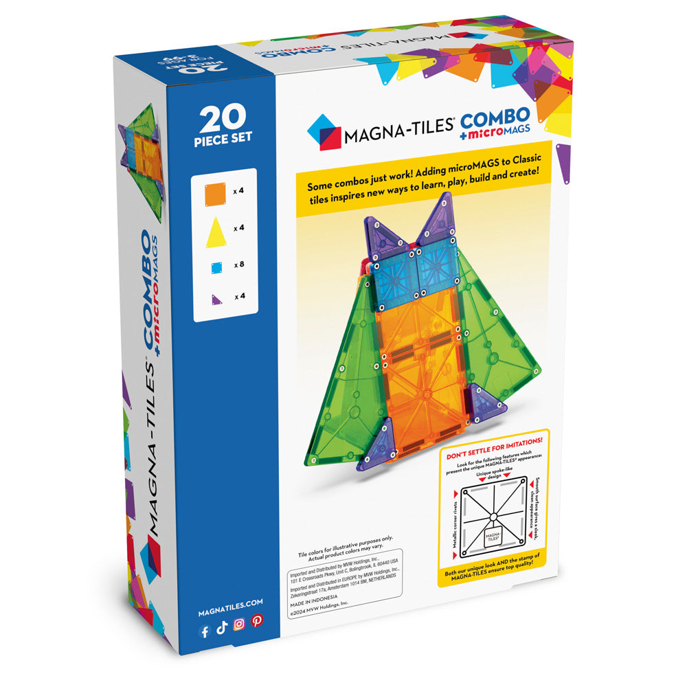 MAGNA-TILES®Combo 20-Piece Construction Set