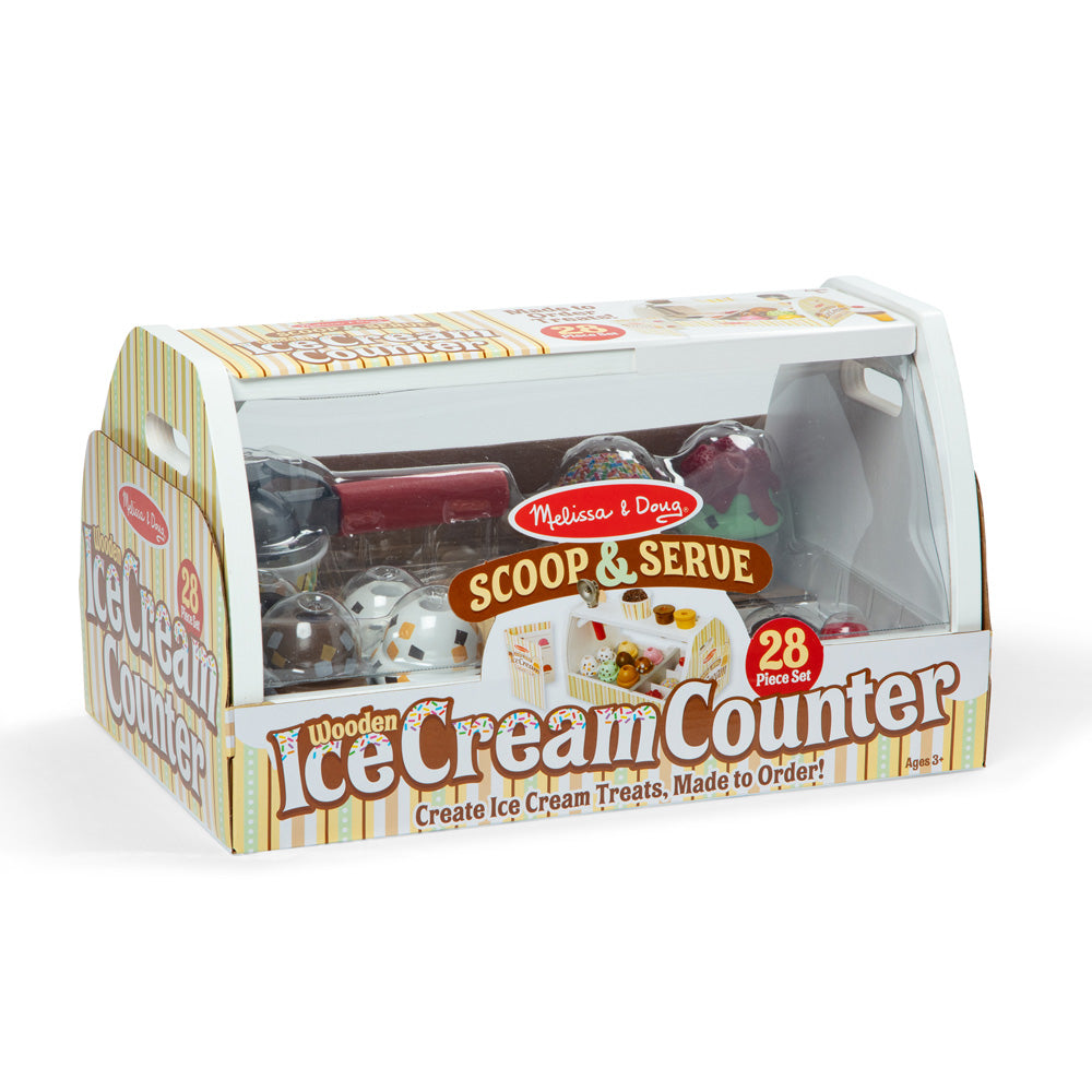 Melissa & Doug Scoop & Serve WoodenIceCreamCounter