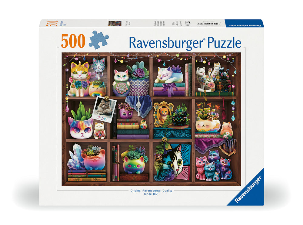 Cubby Cats and Succulents 500pc Puzzle