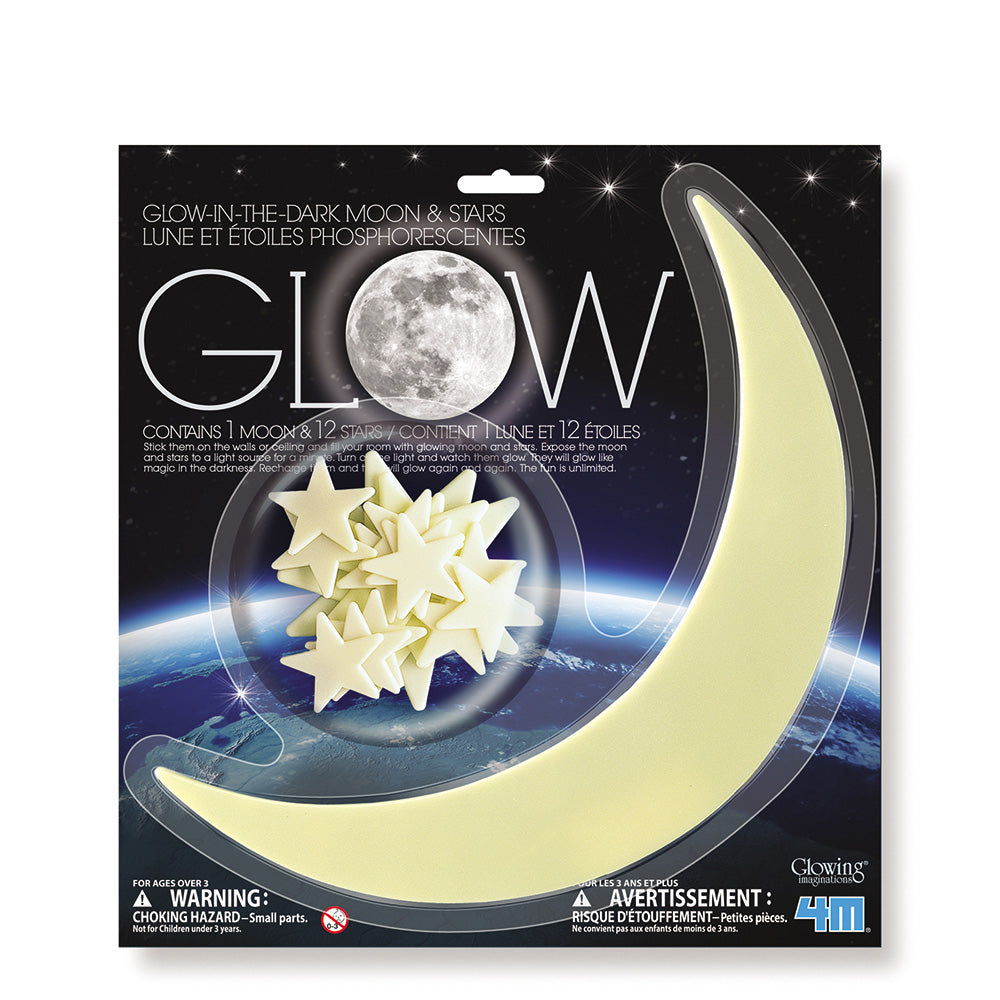4M Glow-In-The-Dark Moon & Stars