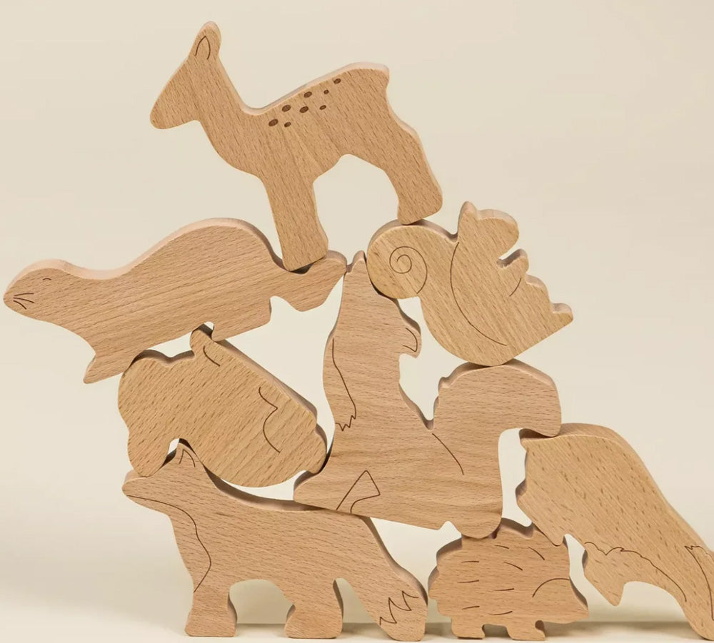 Coco Village Wooden Balance Puzzle -Forest (8 pcs)