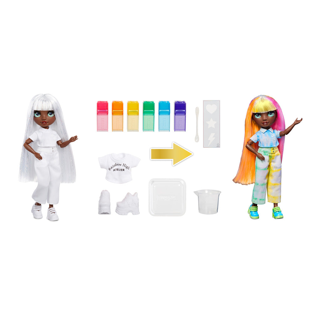 Rainbow High WaterColor & Create DIY Doll Green Ey