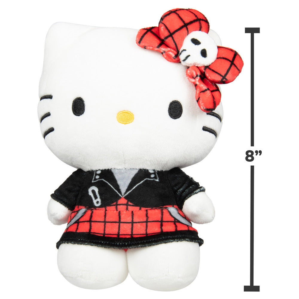 Hello Kitty 8" Plush (Punks) (Hello Kitty Red)