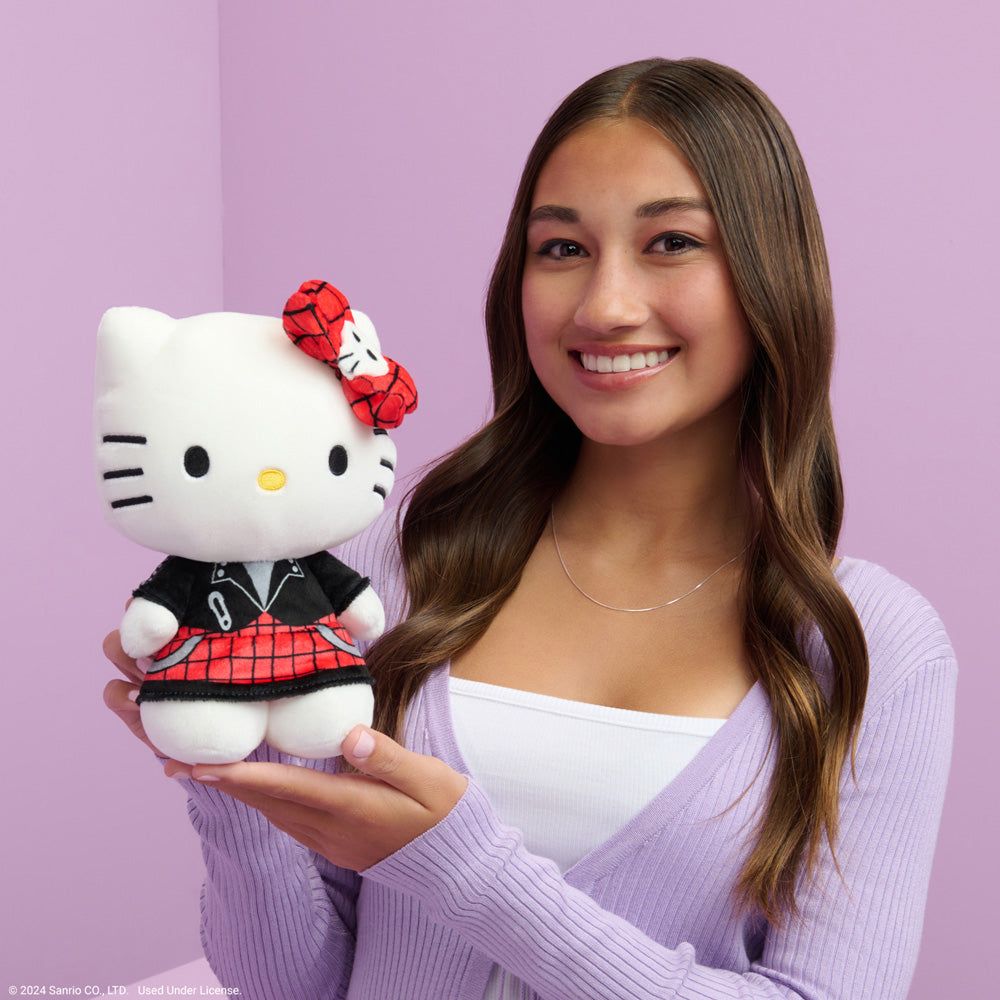 Hello Kitty 8" Plush (Punks) (Hello Kitty Red)