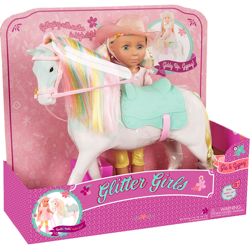 GG Gia 14" Doll with Horse Gypsy
