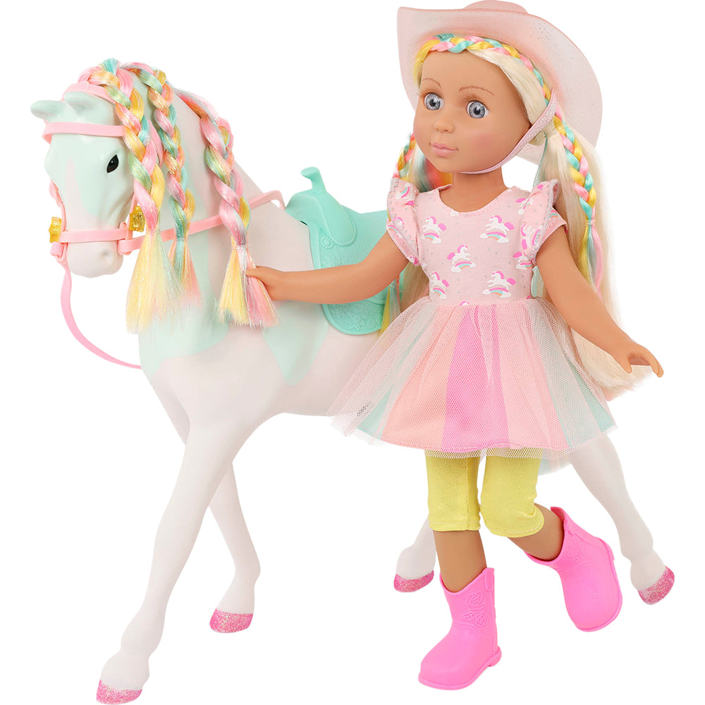 GG Gia 14" Doll with Horse Gypsy