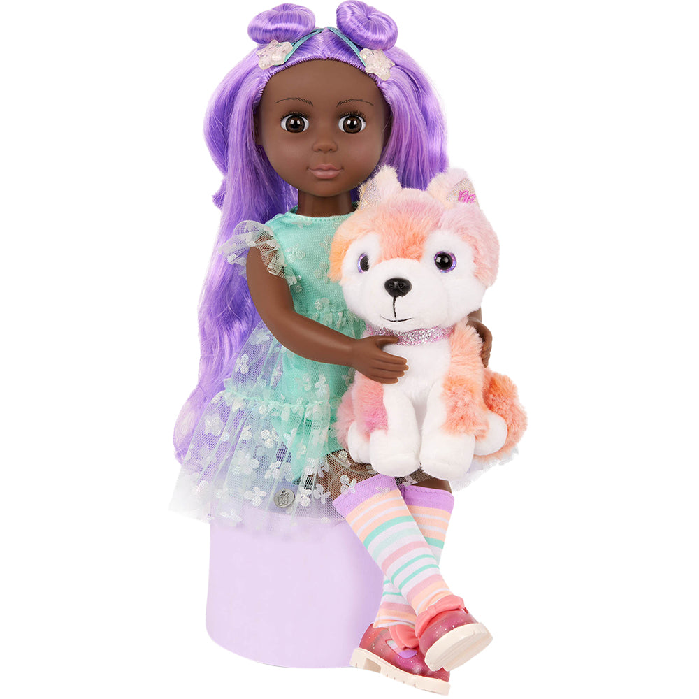 GG Neve 14" Doll with Pet Dog Candy