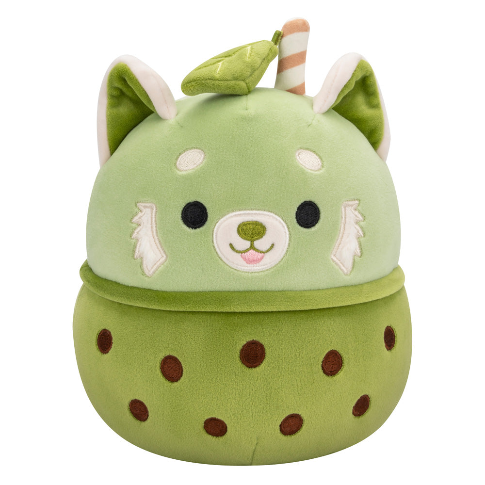Squishmallows 7.5" Eitan Matcha Red Panda W/Boba