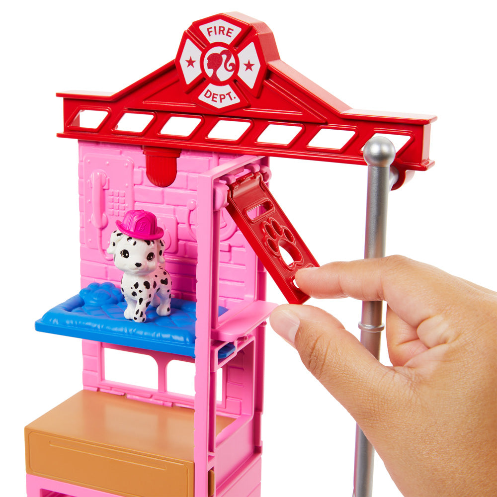 Barbie® Firefighter Doll & Playset with Fire Station & Tree