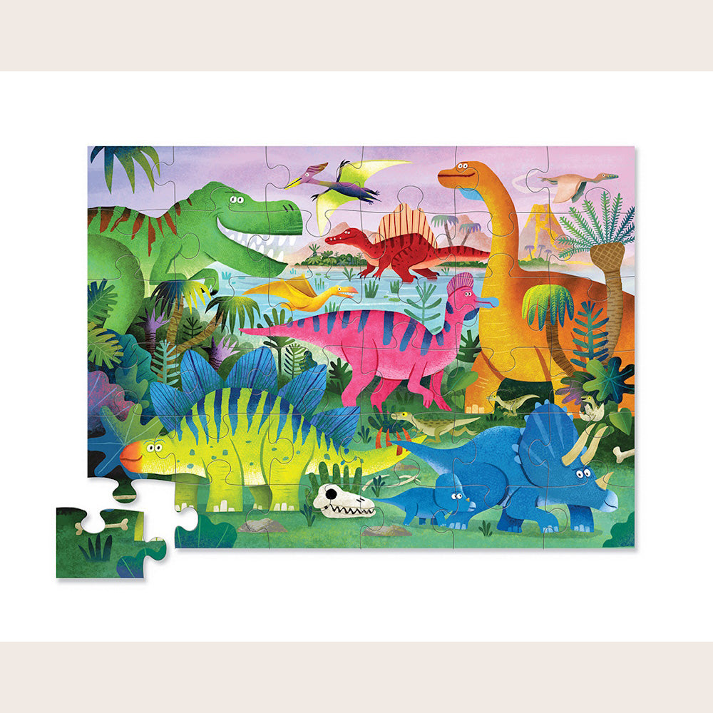 Crocodile Creek 36-Pc Puzzle/Dino Land