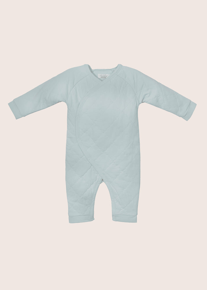 Quilted Wrap Romper Pink 0-3m