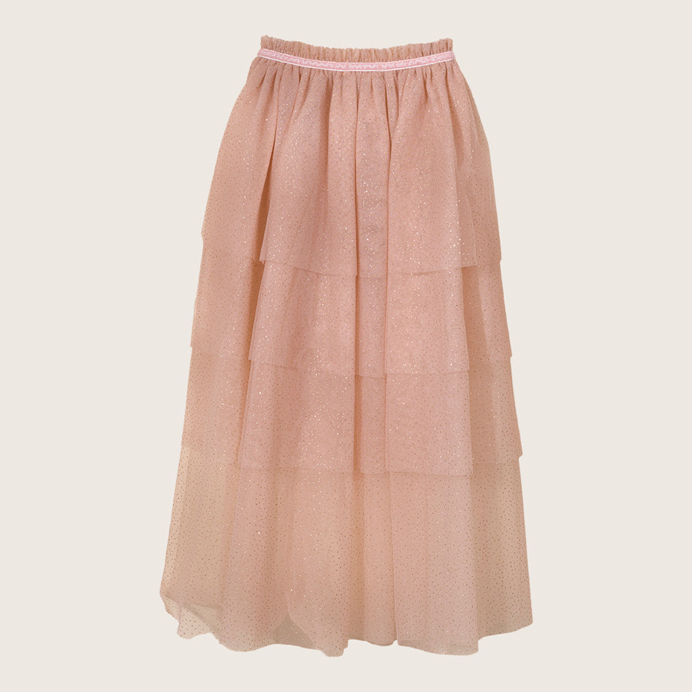 Rise Little Earthling Tulle Cape Pink
