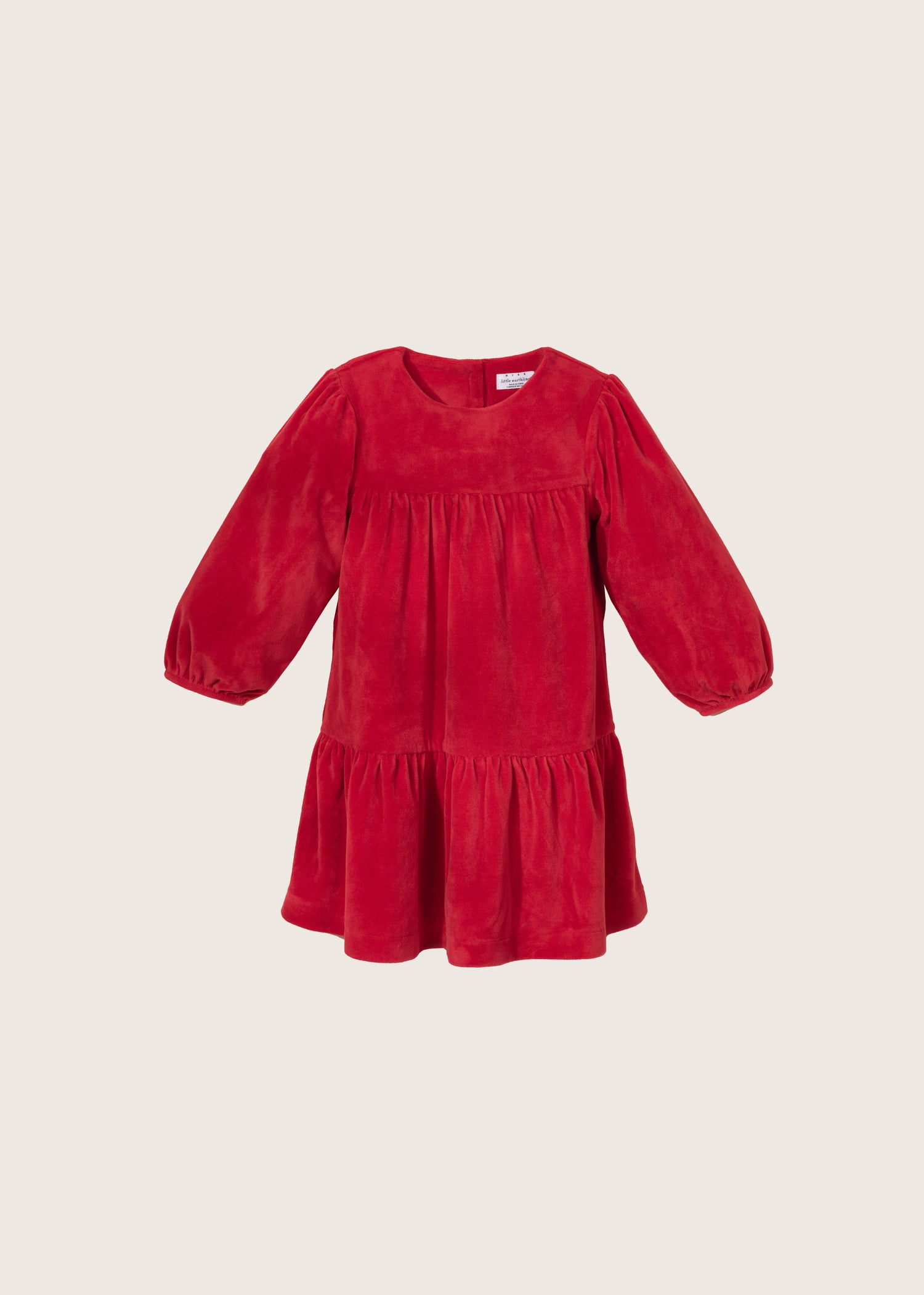 Rise Little Earthling Velvet Dress Red