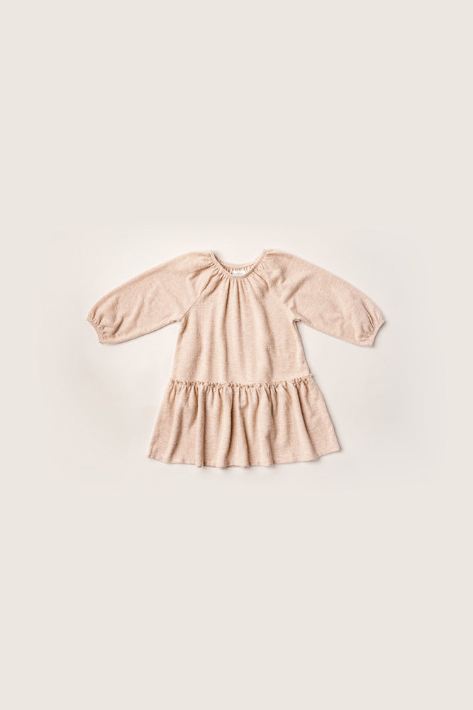 Rise Little Earthling Cozy Dress Oatmeal