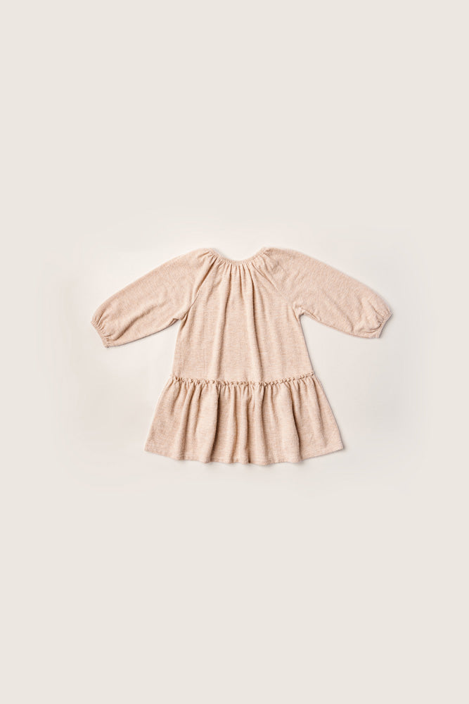 Rise Little Earthling Cozy Dress Oatmeal