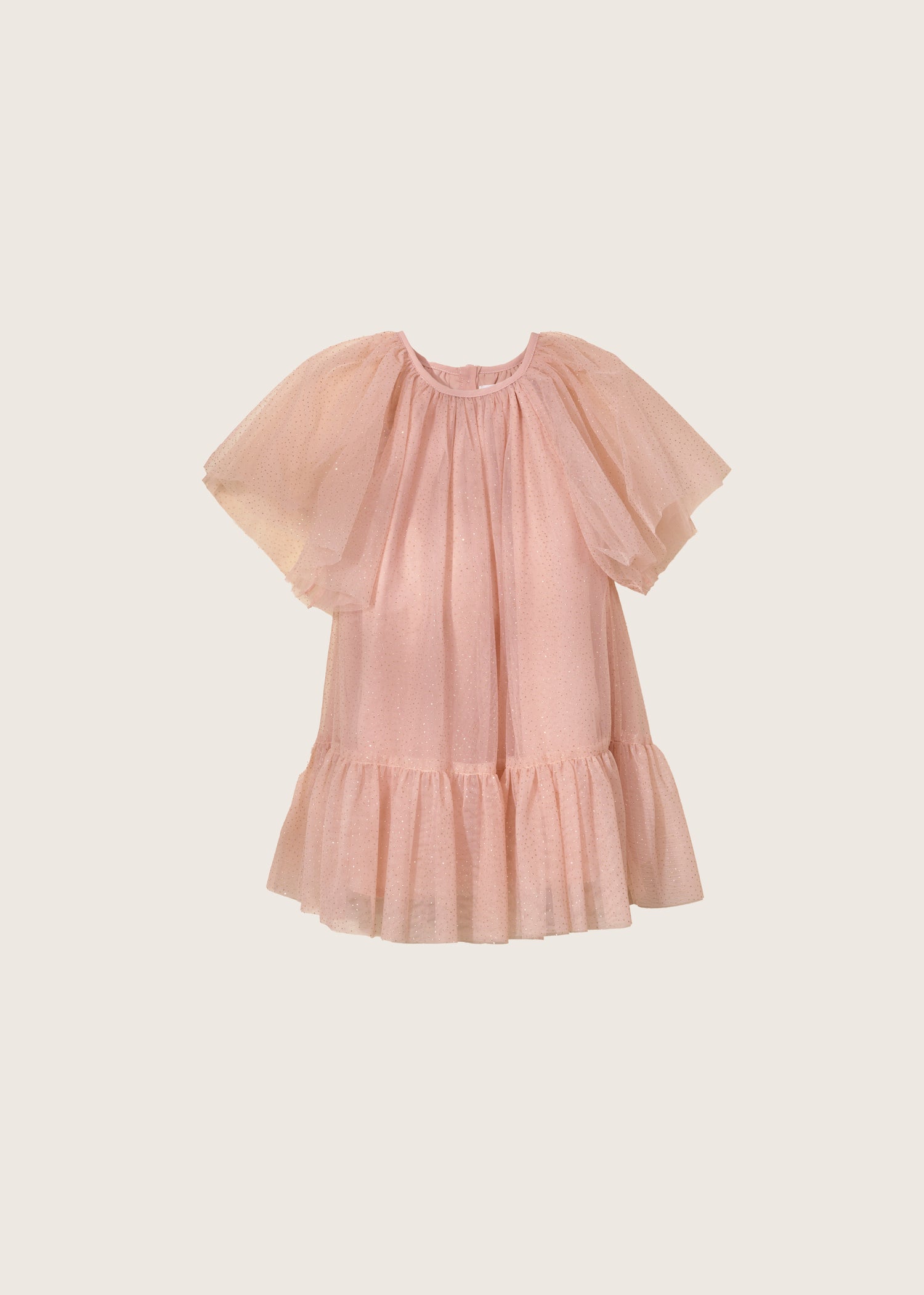 Rise Little Earthling Flutter Tulle Dress Pink
