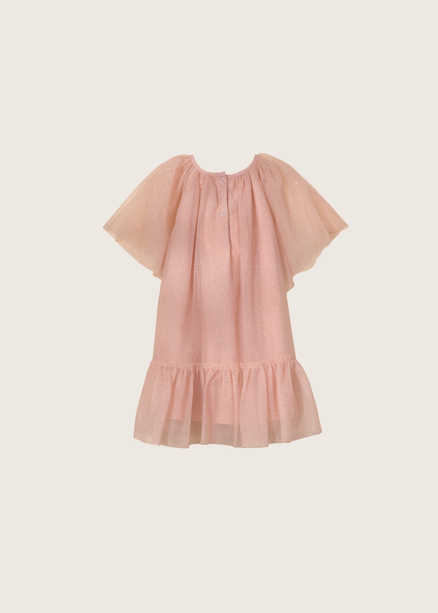 Rise Little Earthling Flutter Tulle Dress Pink