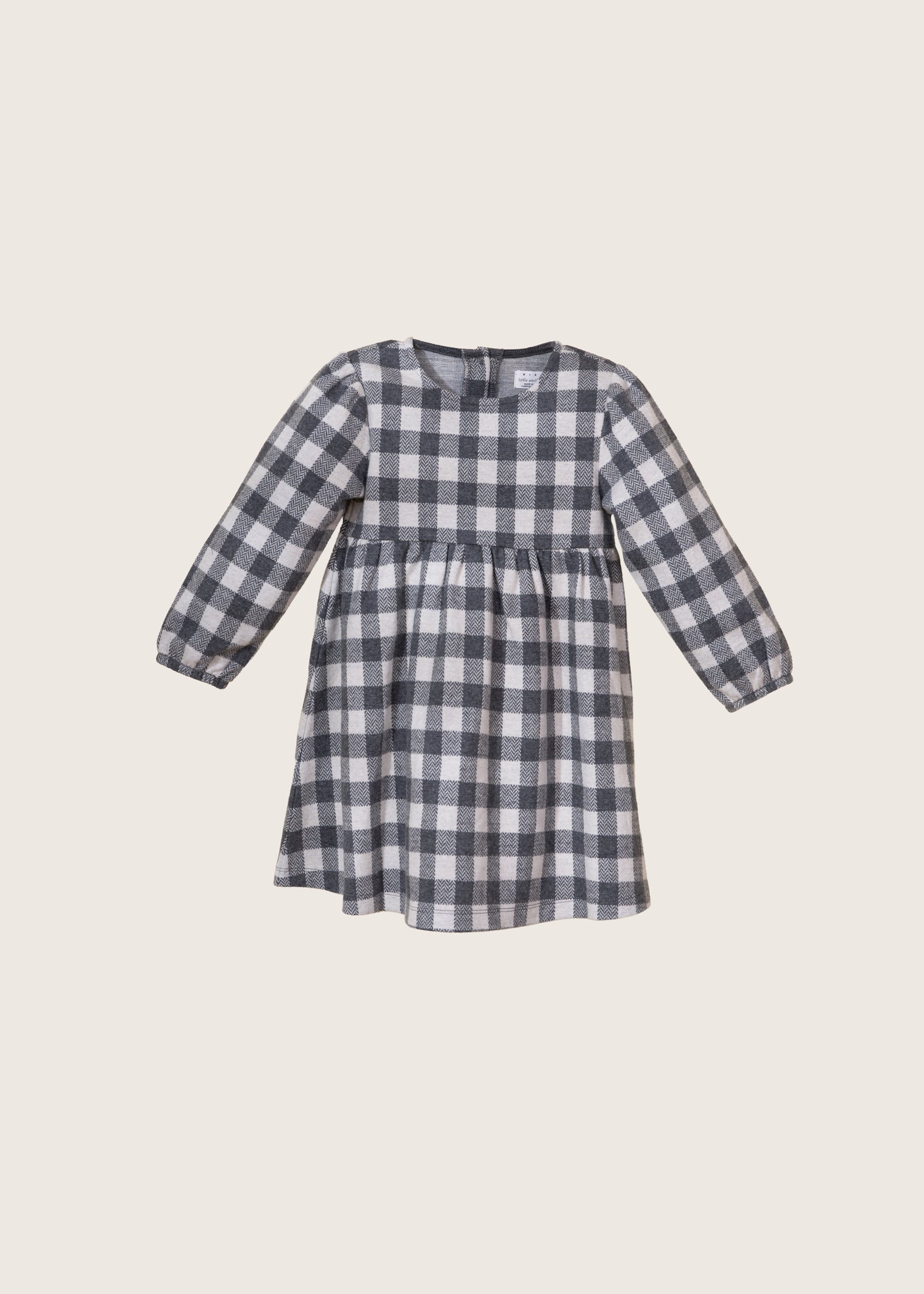 Rise Little Earthling Knit Plaid Dress