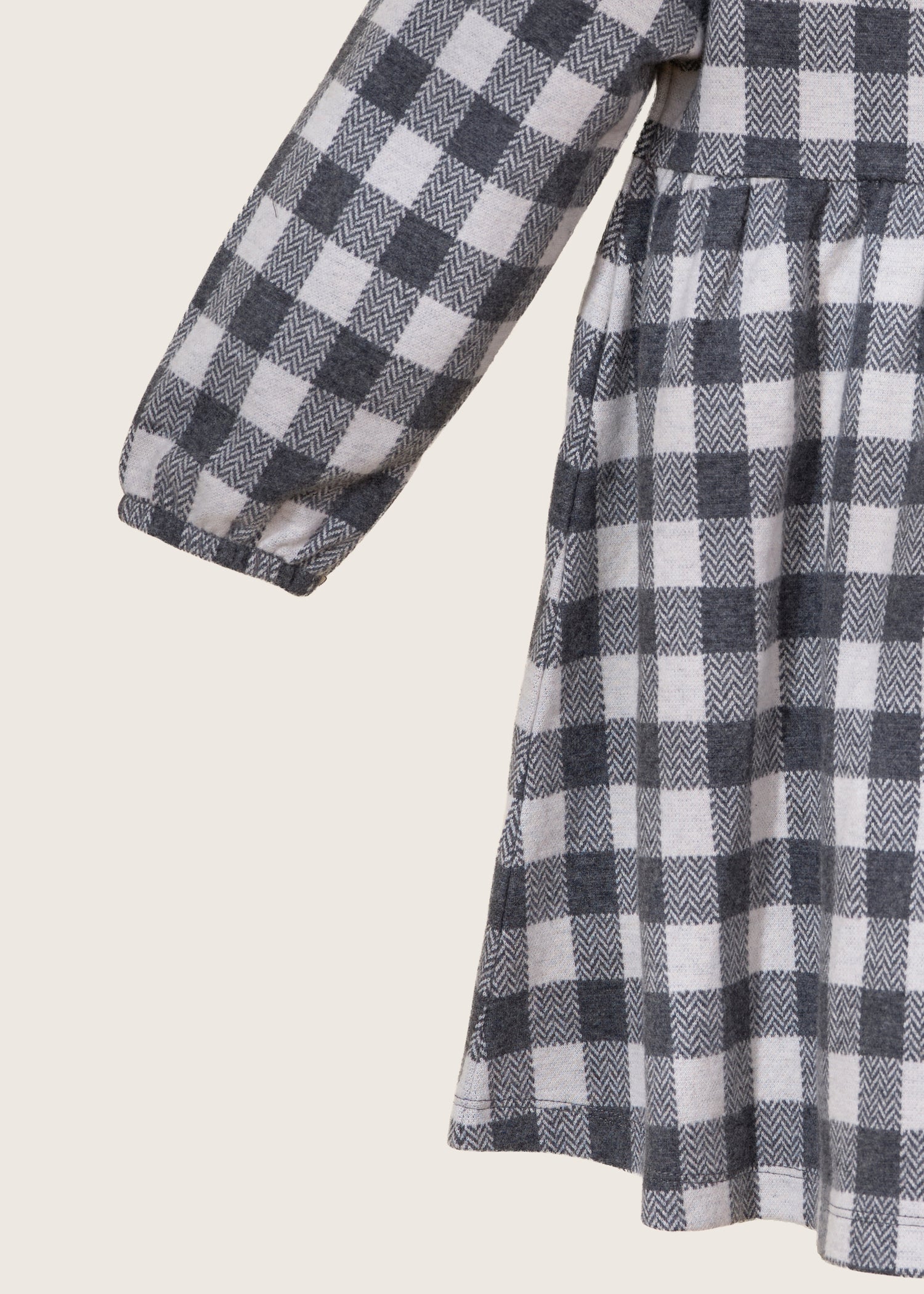 Rise Little Earthling Knit Plaid Dress