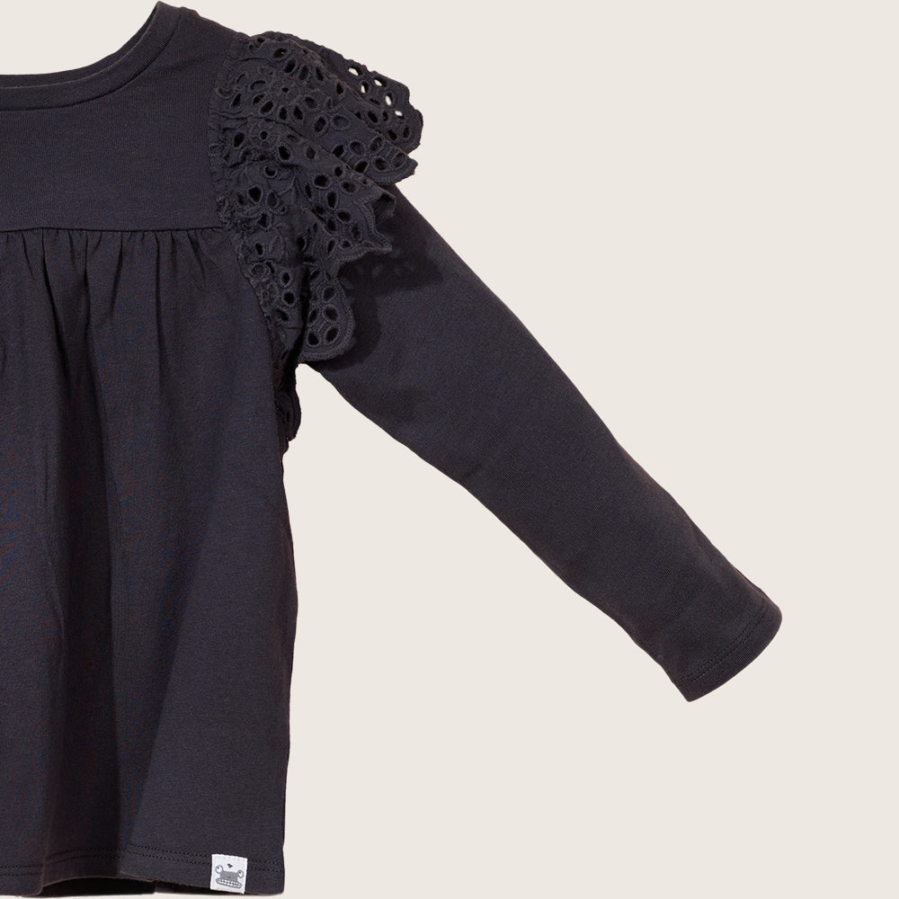 Ruffle Shoulder Tee  TGHKT39