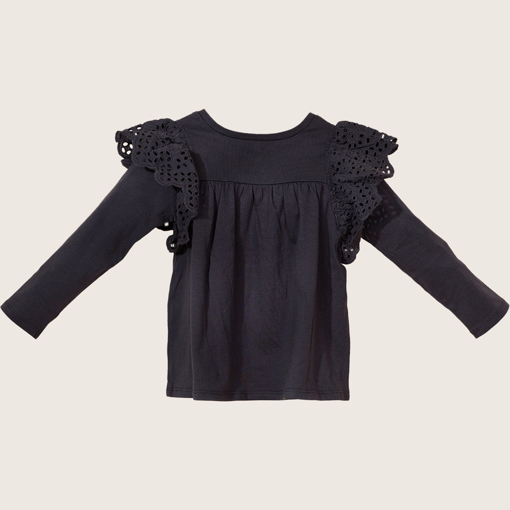 Ruffle Shoulder Tee  TGHKT39