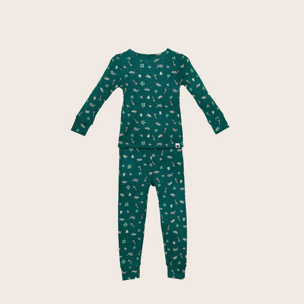 Holiday Sleep Set Grey Xmas Tree 12-18m