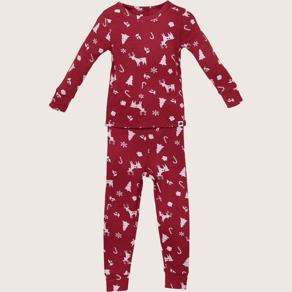 Holiday Sleep Set Grey Xmas Tree 12-18m
