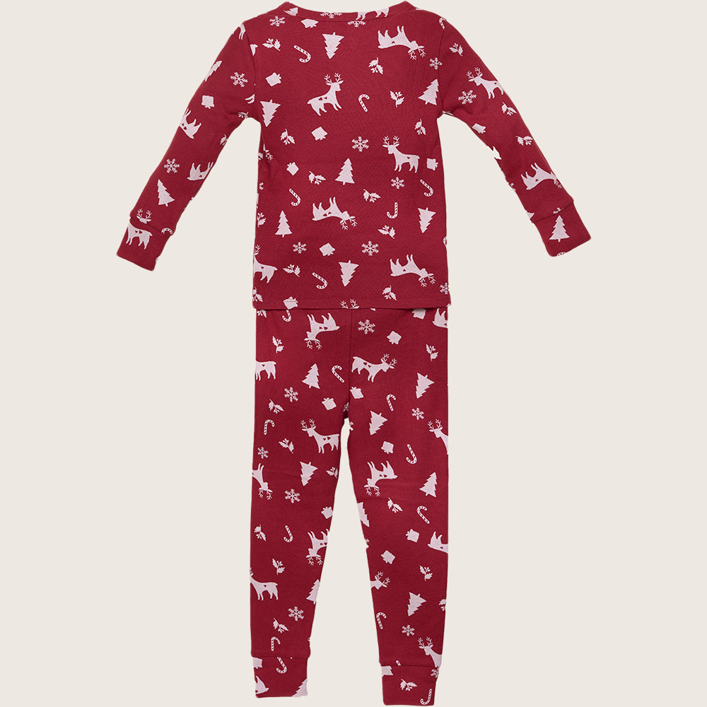 Holiday Sleep Set Grey Xmas Tree 12-18m