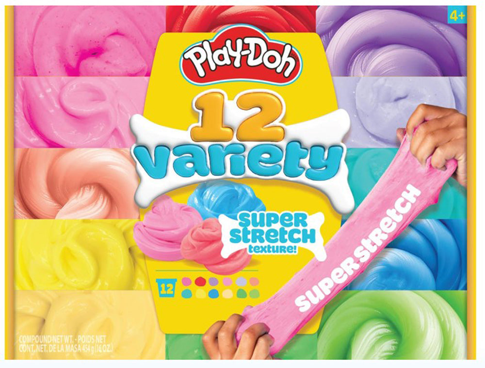 PlayDoh 12 Variety Super Stretch