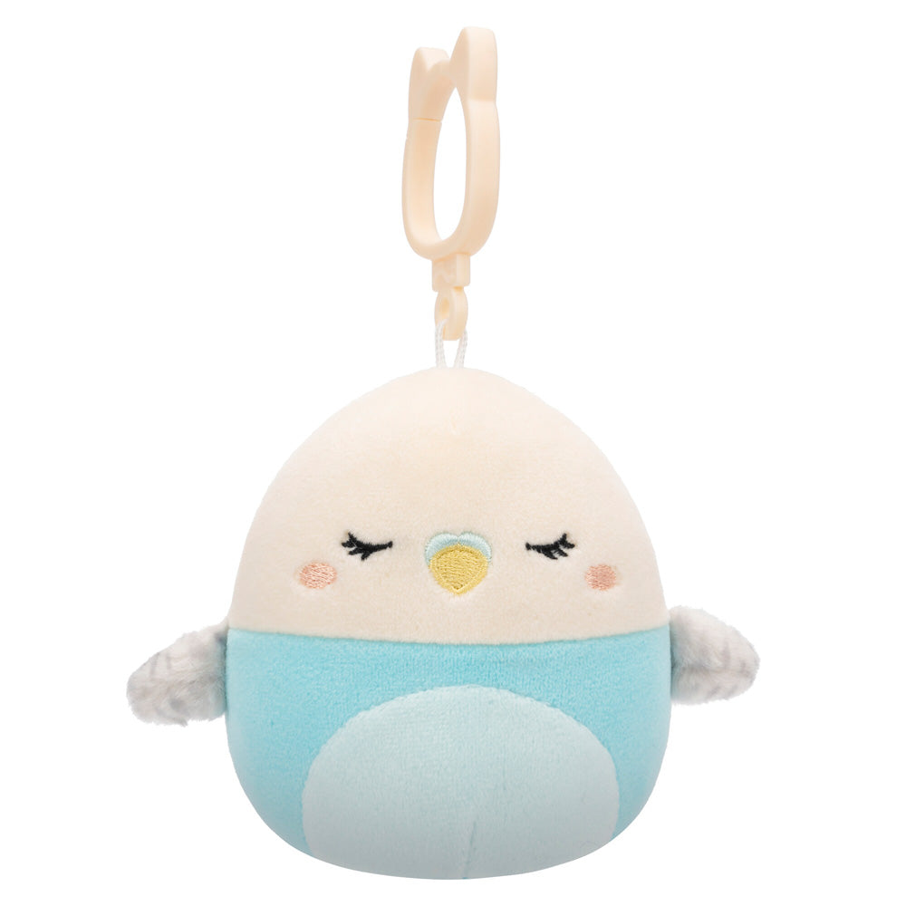 Squishmallows 3.5" Clip-On Plush-Tycho Parakeet