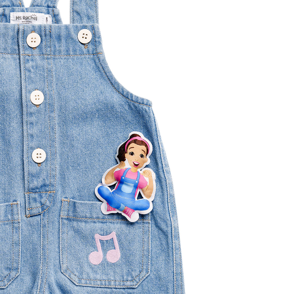 MR Signature Overall Grey Stripe 6-12m