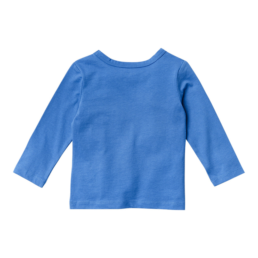 MR LS Tees Dark Blue 6-12m