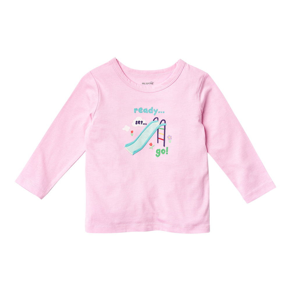 MR LS Tees Dark Blue 6-12m