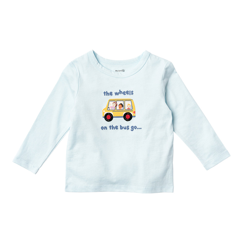 MR LS Tees Dark Blue 6-12m