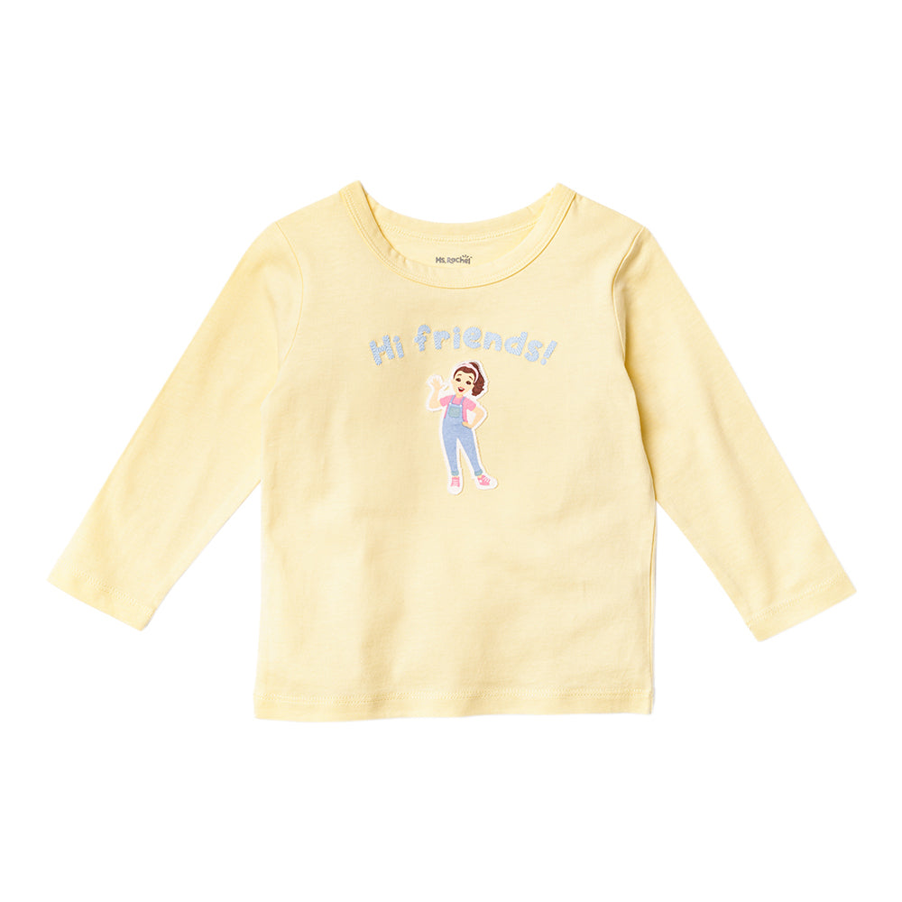 MR LS Tees Dark Blue 6-12m