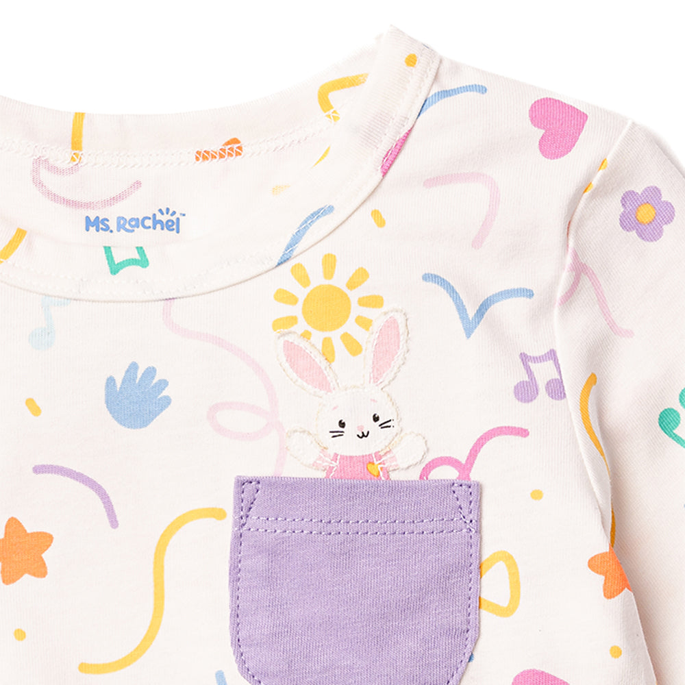 MR LS Tees Dark Blue 6-12m