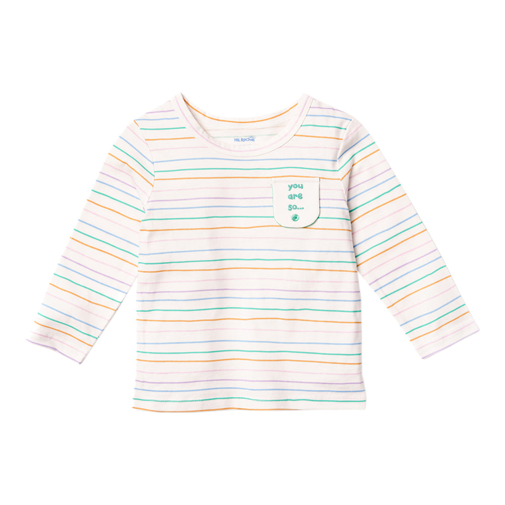 MR LS Tees Dark Blue 6-12m