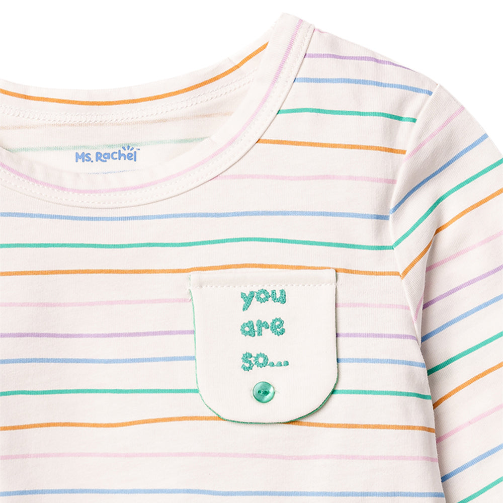 MR LS Tees Dark Blue 6-12m