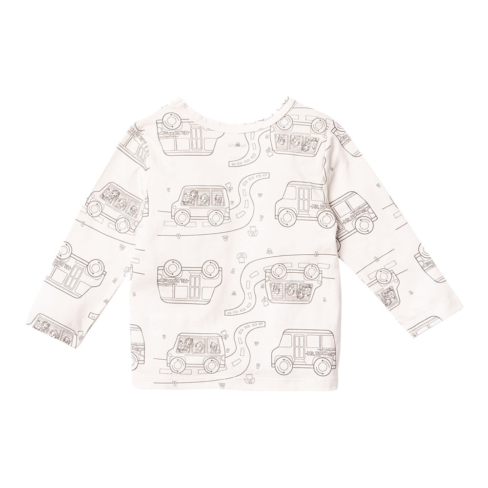 MR Colour Me Tee School Bus 2-3y