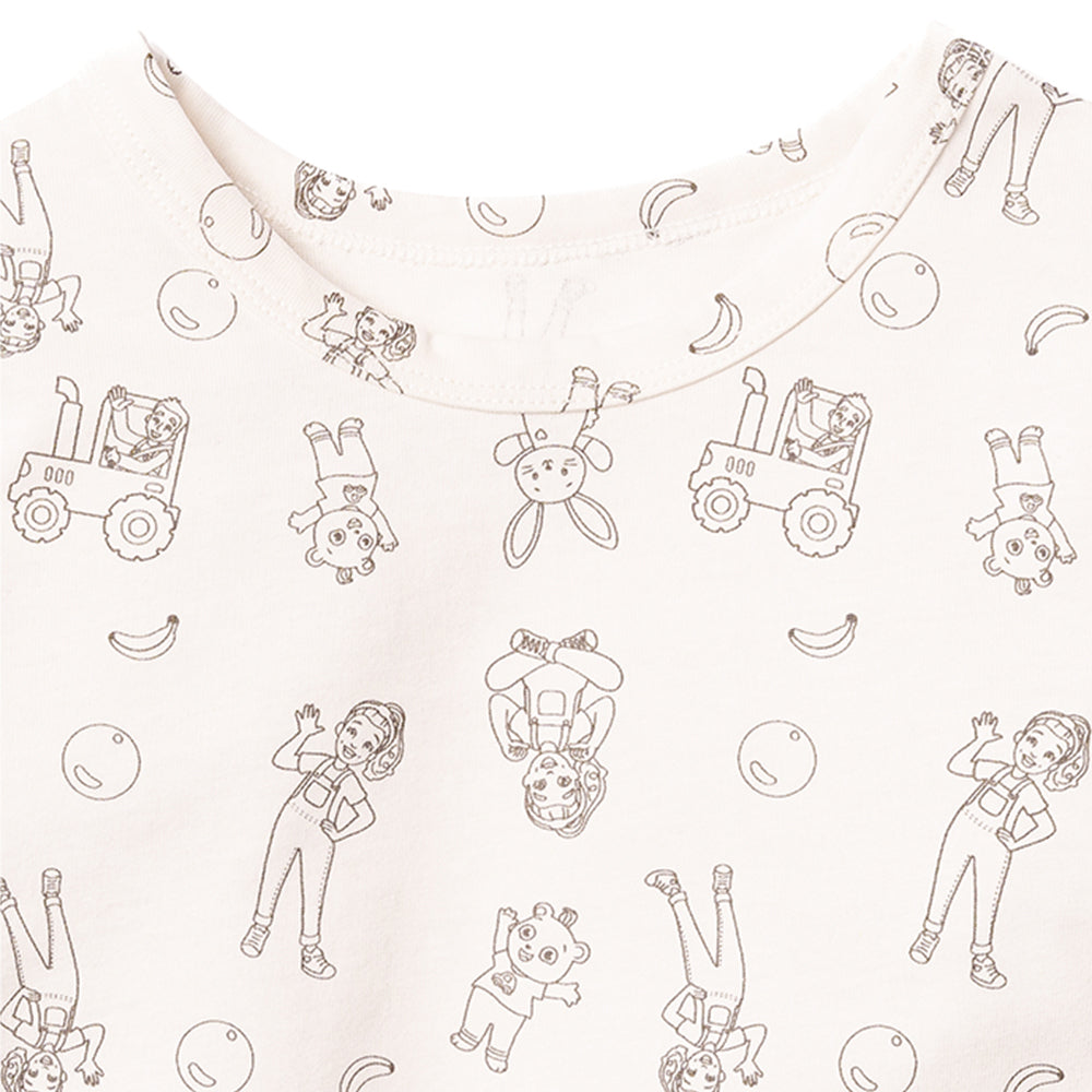 MR Colour Me Tee School Bus 2-3y