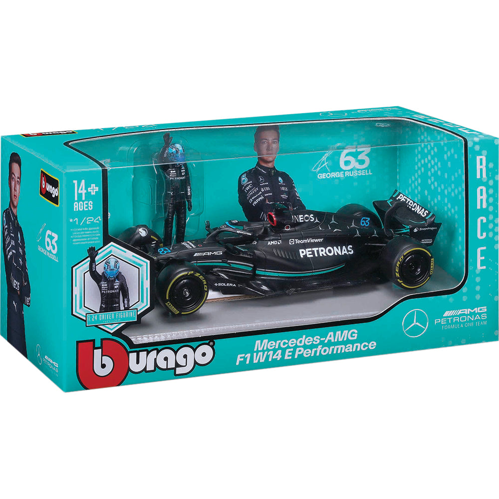 Maisto 1:24 Mercedes Petronas W14E with Figure (Hamilton)