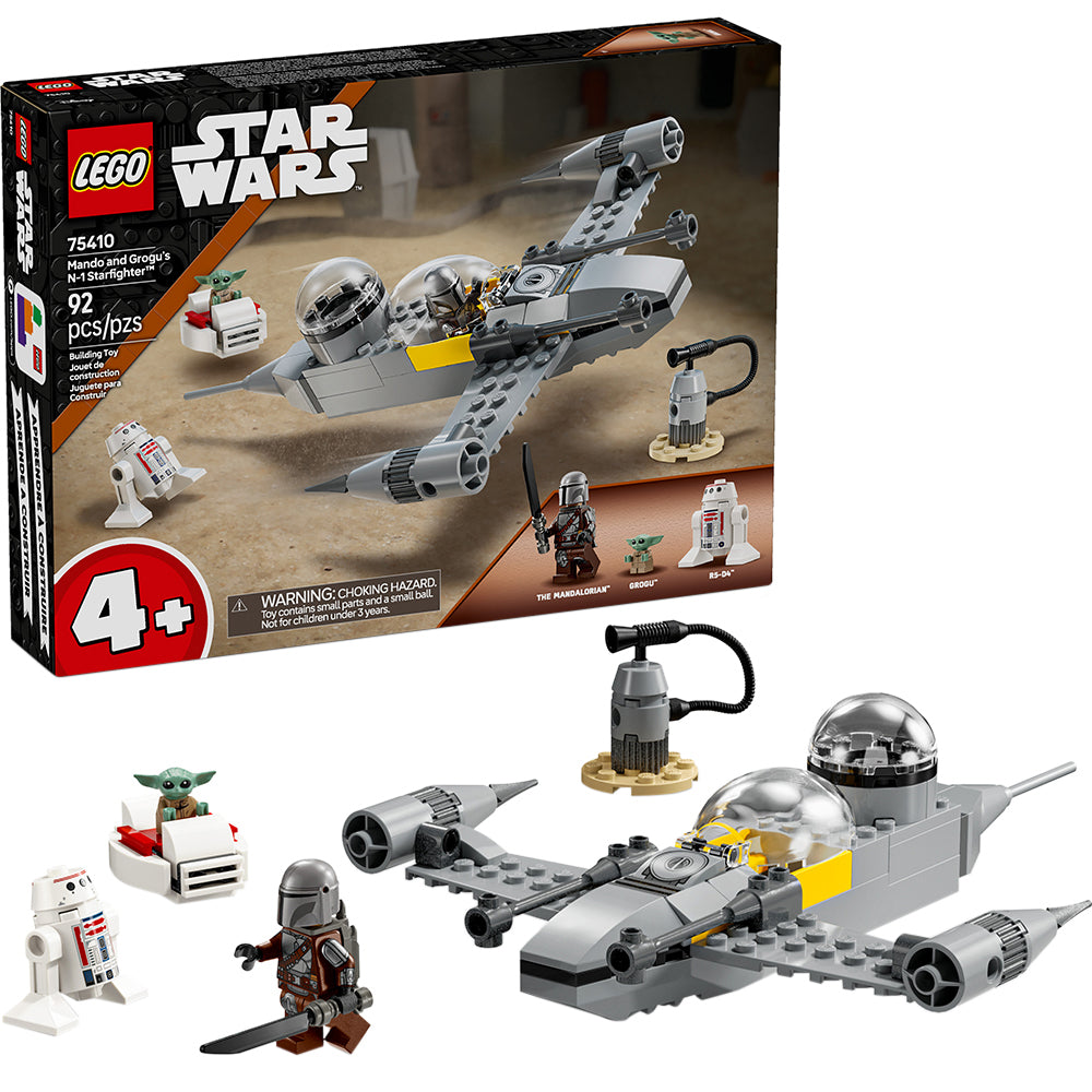 LEGOStar Wars Mando and Grogus N1 Starfighter75410