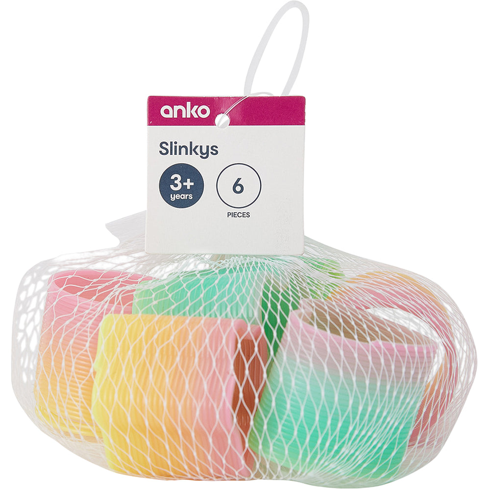 MMT 6 Pack Rainbow Spring Toy