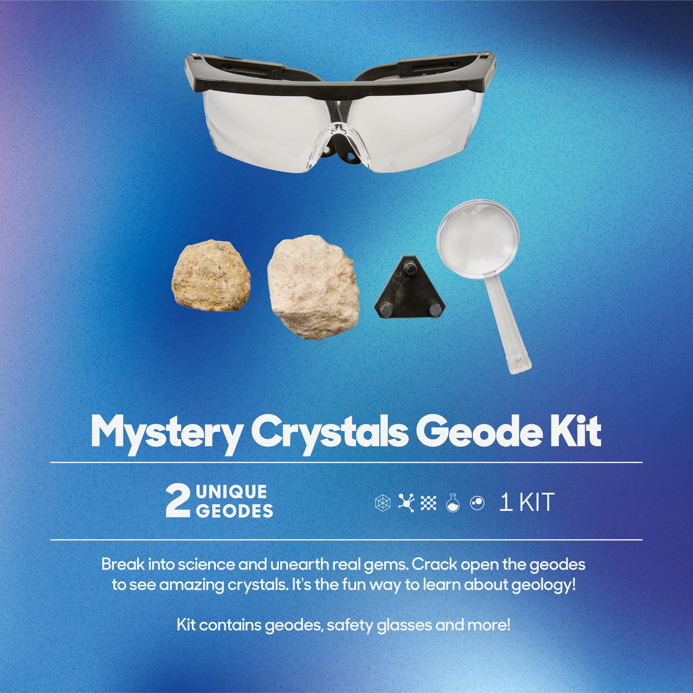 Discovery Toy Mystery Crystals Geode Excavation 2pc