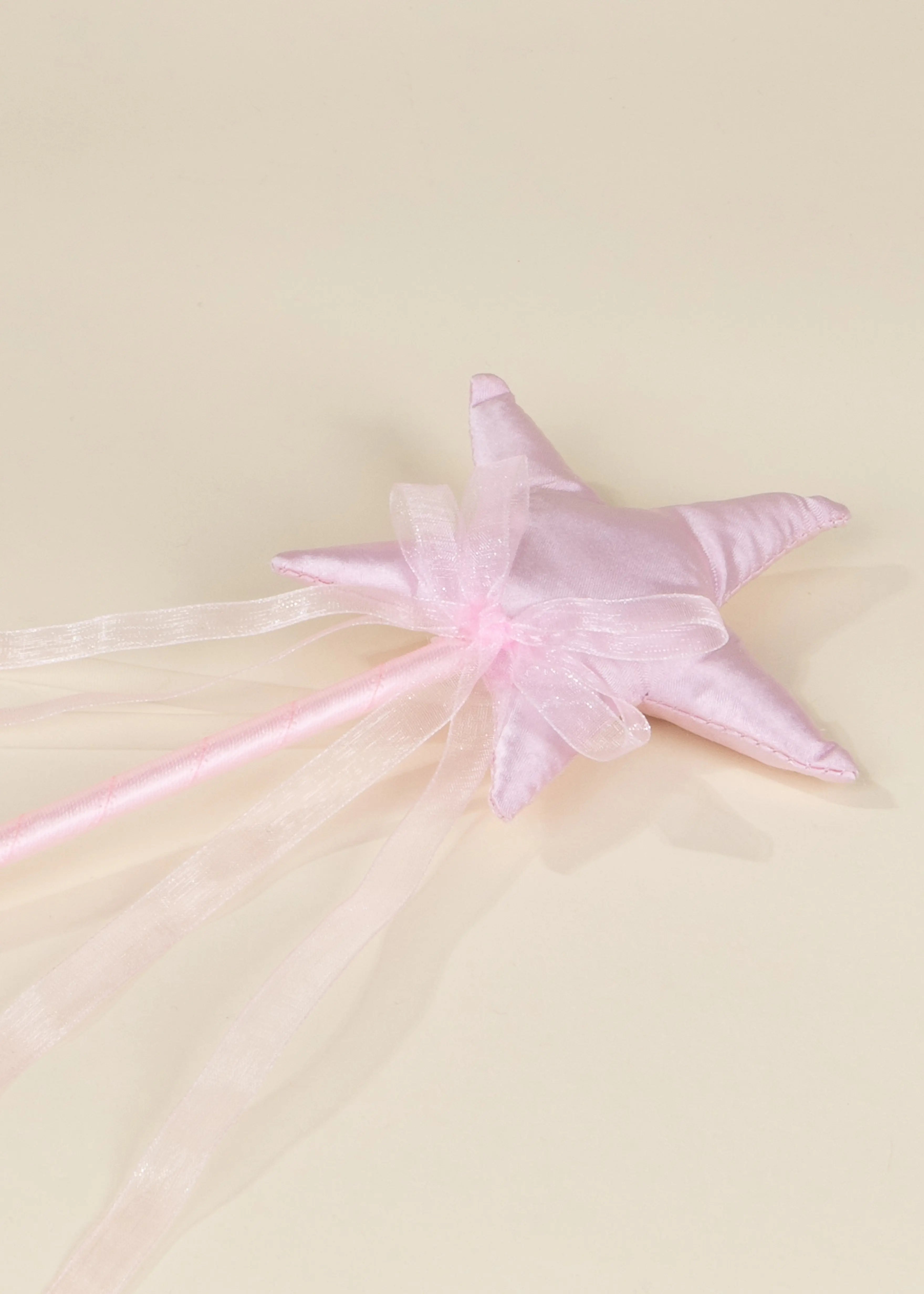 Coco Village Pink Star  Wand with Ribbon