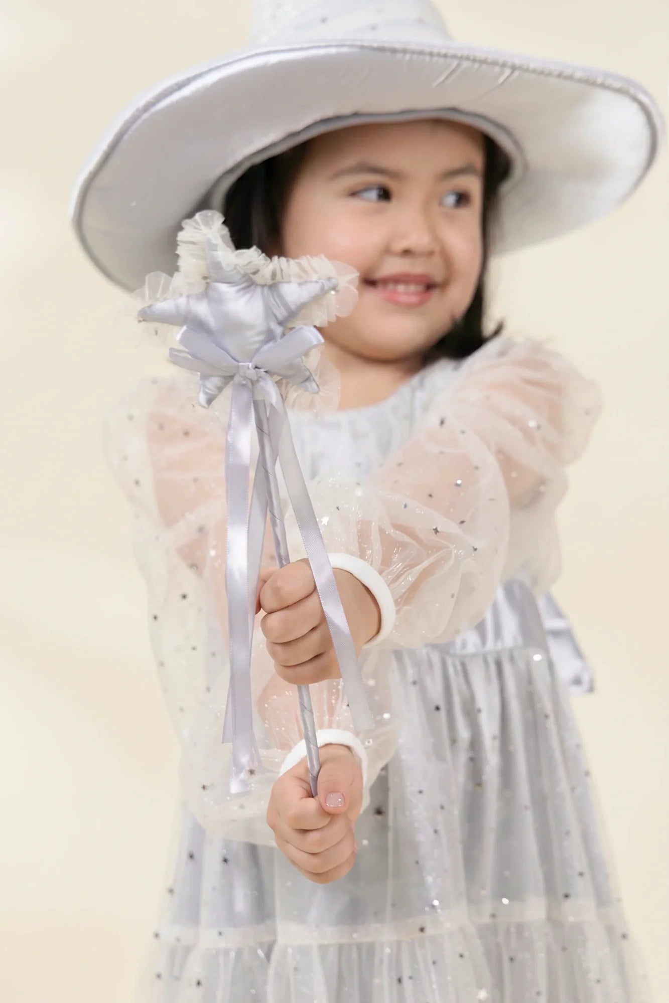 Coco Village Silver Star  Wand with Frill