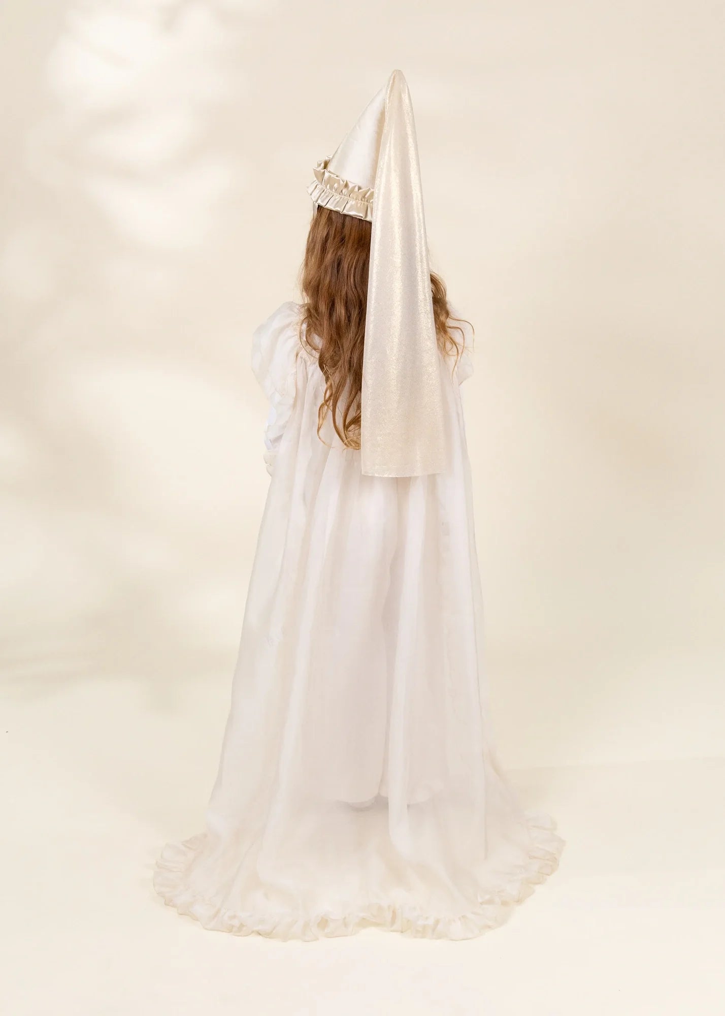 Coco Village Cream Long Sheer Cape